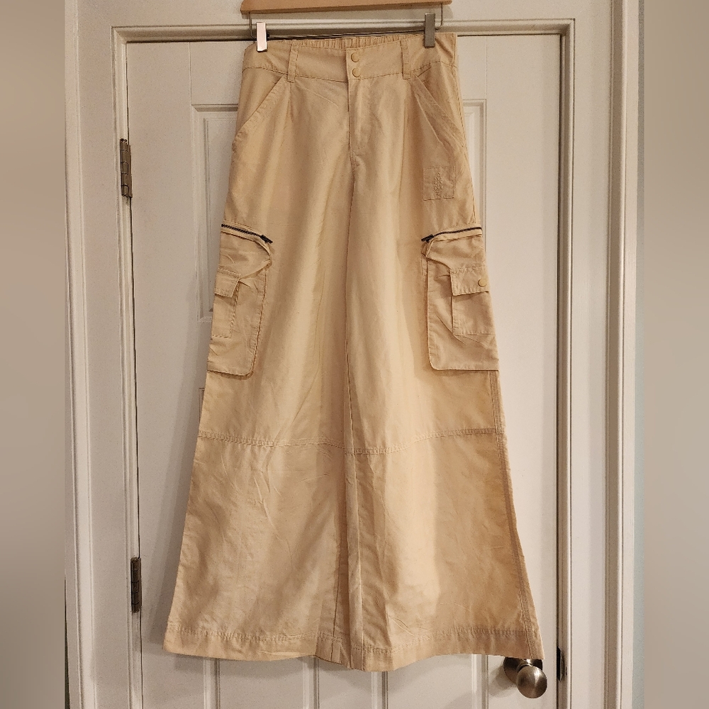 NWOT FP movement wide leg cargo pants sz xs